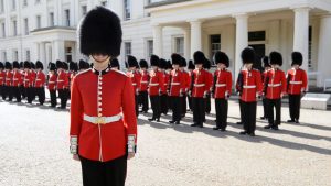 The British Grenadier Guards on parade.